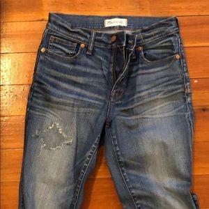 Madewell high rise skinny denim